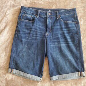 St John's Bay Jean Bermuda Shorts, Size 16
